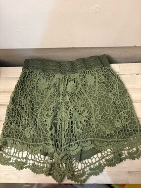 Rue21 Olive Crochet Lace Women's Shorts